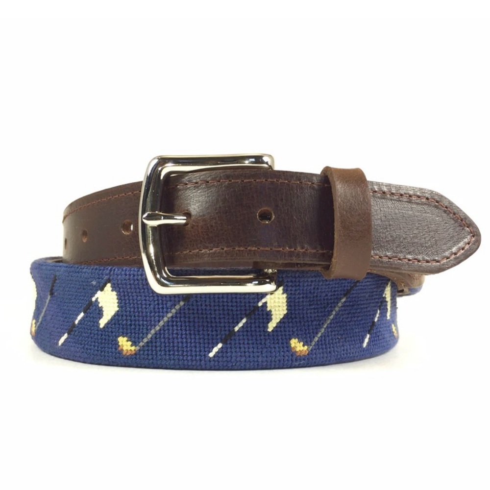 Mens Needlepoint Belt